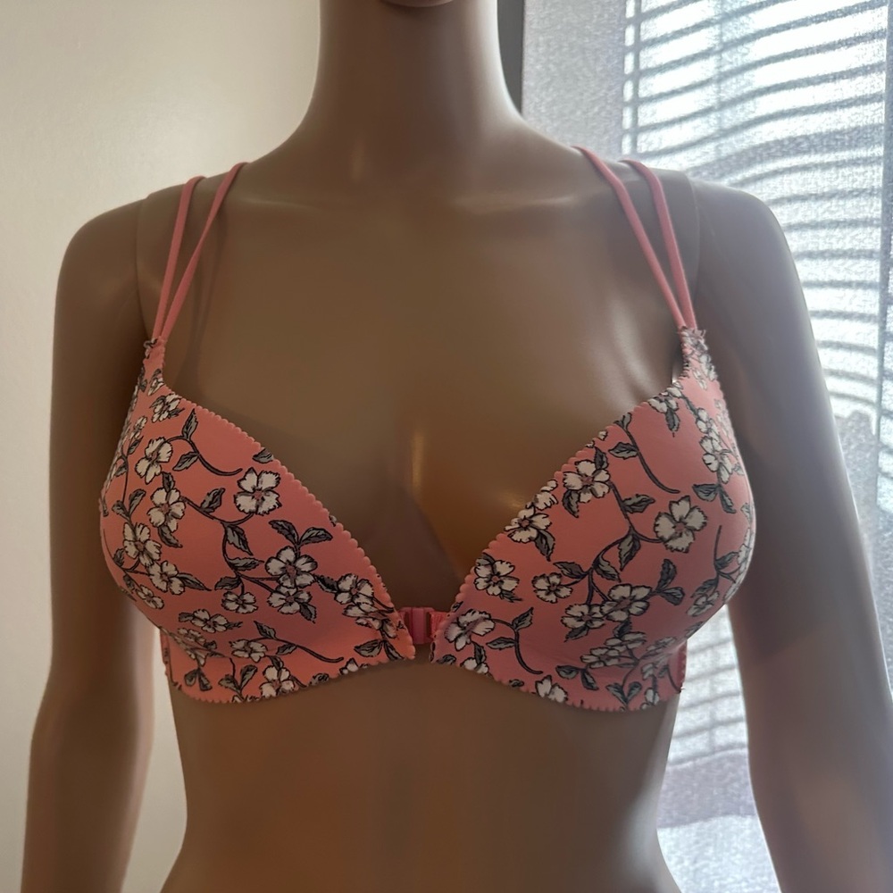 Floral Pink Bra